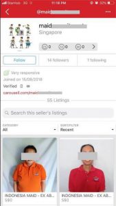 Indonesian Workers Listed For Sale On Carousell Mom