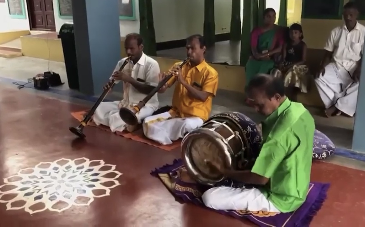 Thulasendrapuram in the southern Indian state of Tamil Nadu, celebrates Kamla Harris Victory with prayers and music.