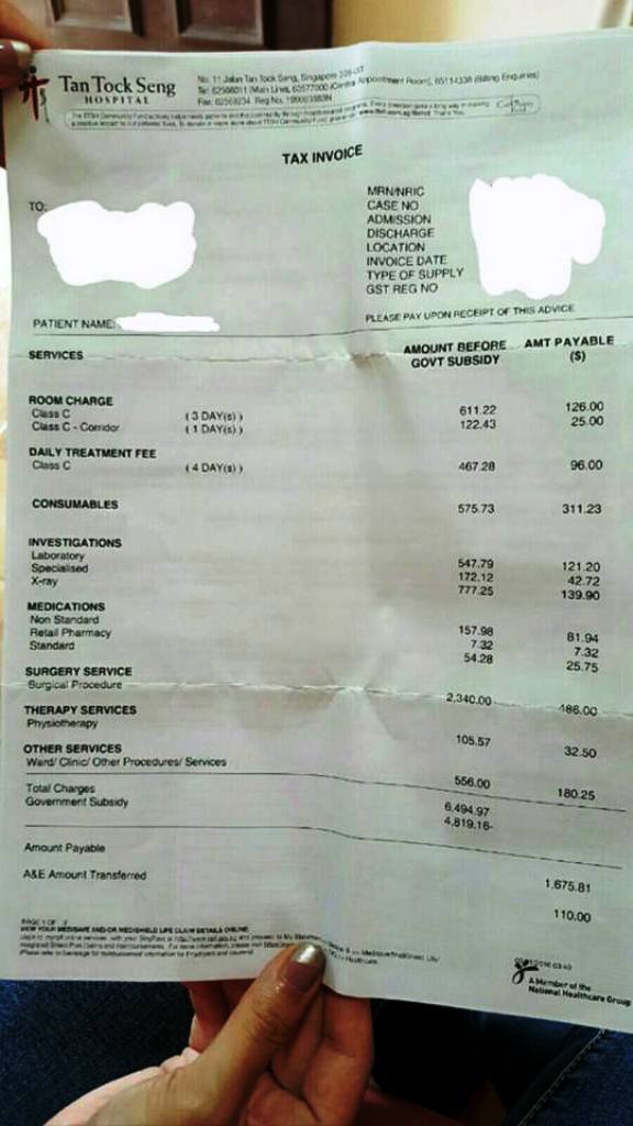 hospital bill