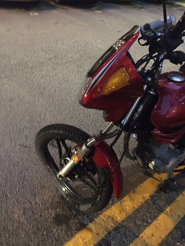fluid leaking from motorbike