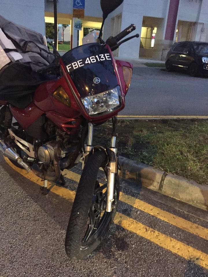 front tire is bent