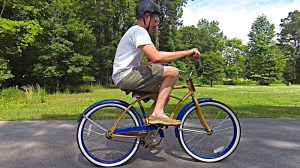 Backwards brain bicycle (image - SmarterEveryDay on Youtube)