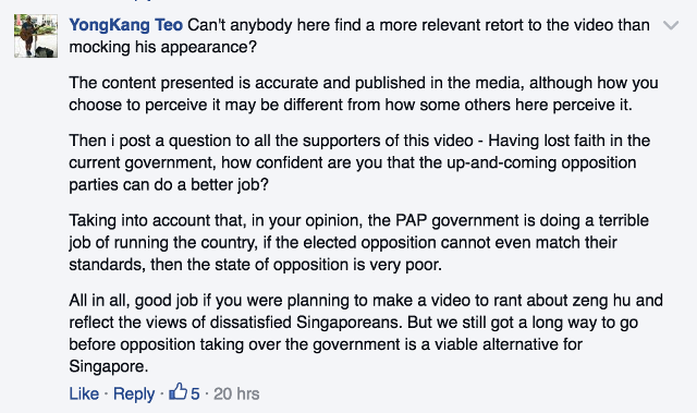 Comment defending lhu