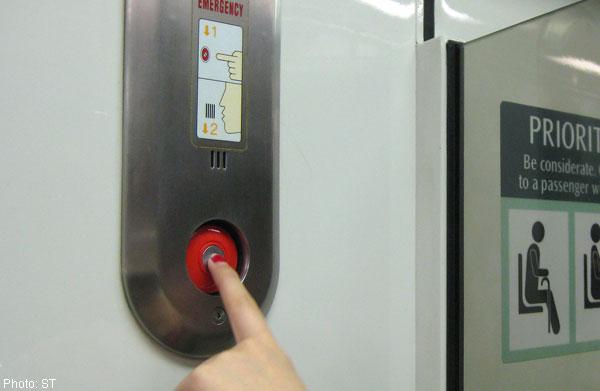 SMRT emergency button