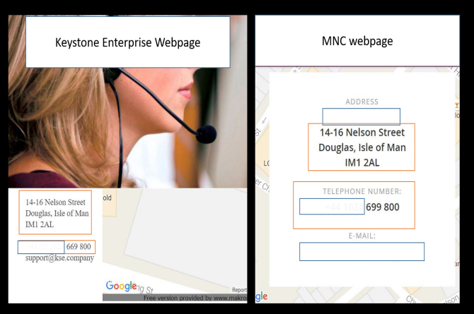 Look at the similar addresses and the phone numbers