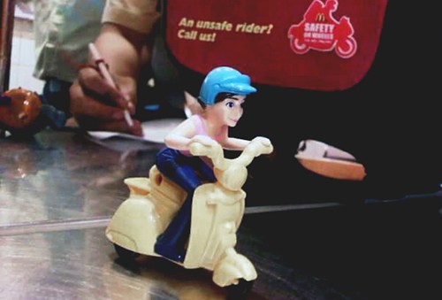 A customer gave me this toy from his Happy Meal. He said “it looks like you. LOL.”
