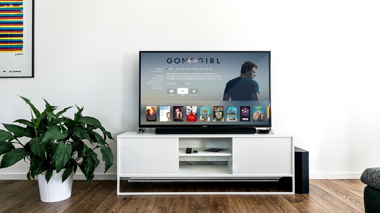 Image of a television in a house