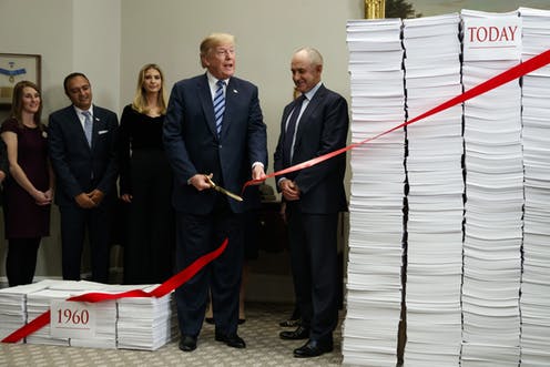 Trump's deregulatory record doesn't include much actual deregulation