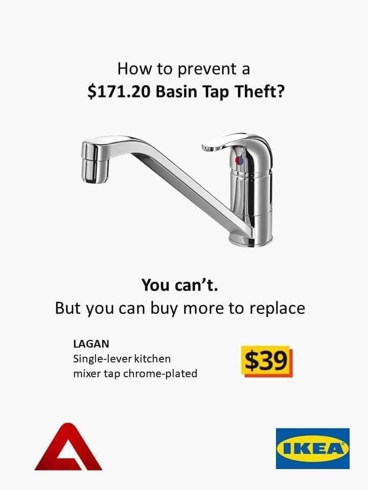 IKEA allegedly parodies man who stole tap from Woodlands police station