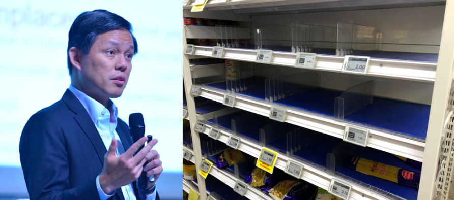 Singapore's Chan Chun Sing Denounces Panic Buying as 'Sia Suay'