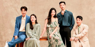 Lee Min Ho and Kim Go Eun joke around between takes on The King: Eternal Monarch set