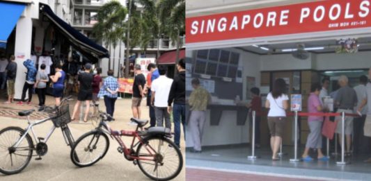 CNY Toto draw jackpot prize of S$5M attracts long lines of punters