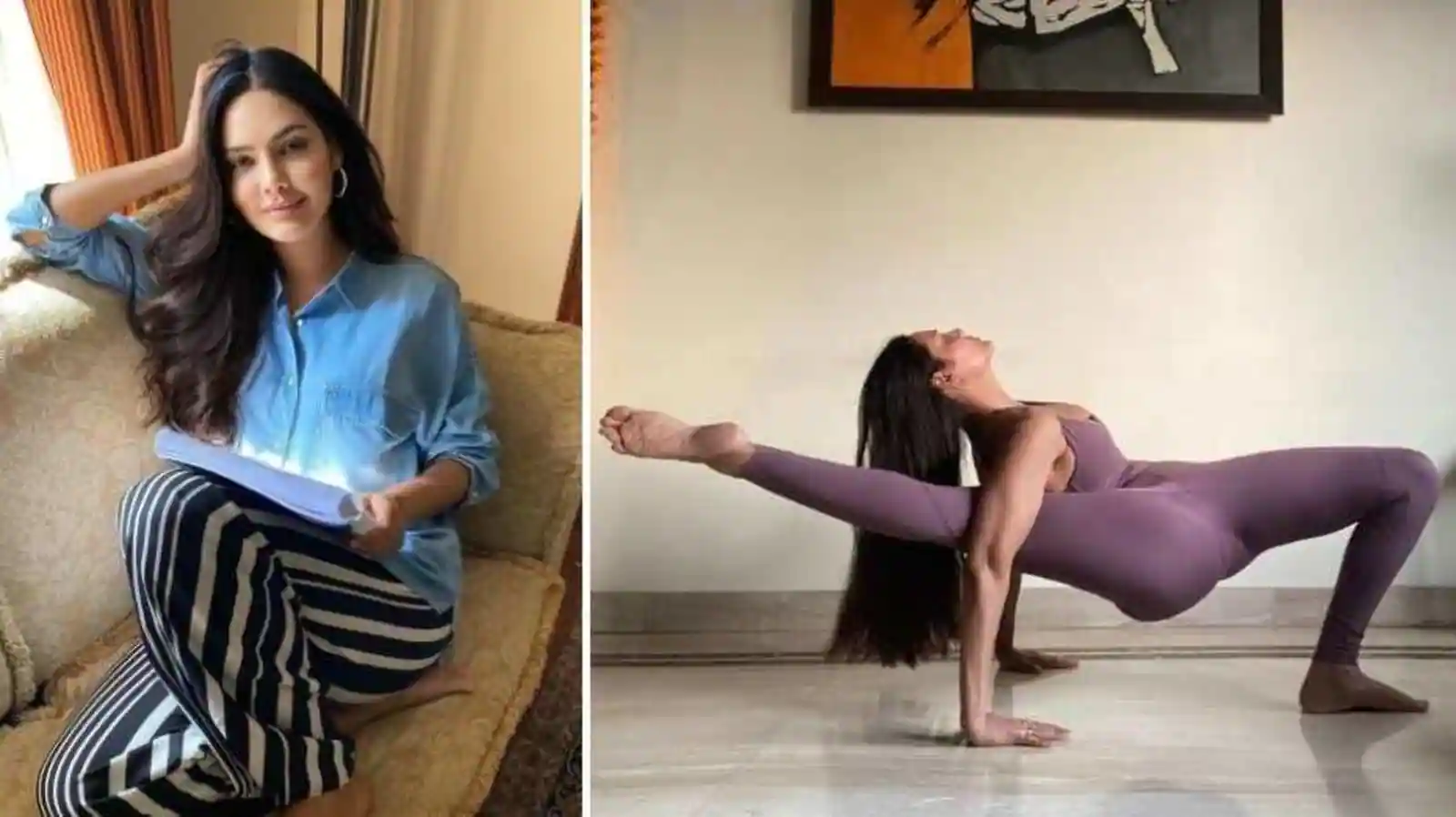 esha-gupta’s-extreme-stretch-amazes-everyone,-masaba’s-comment-wins-the-day