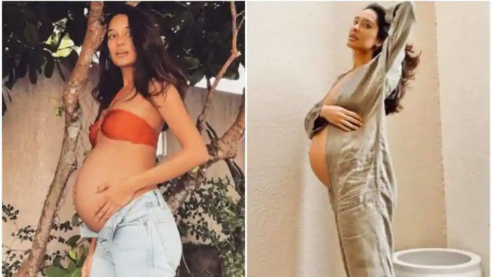 lisa-haydon-shares-pic-of-her-baby-bump,-jokes-it’s-the-pizza-she-has-been-binging-on