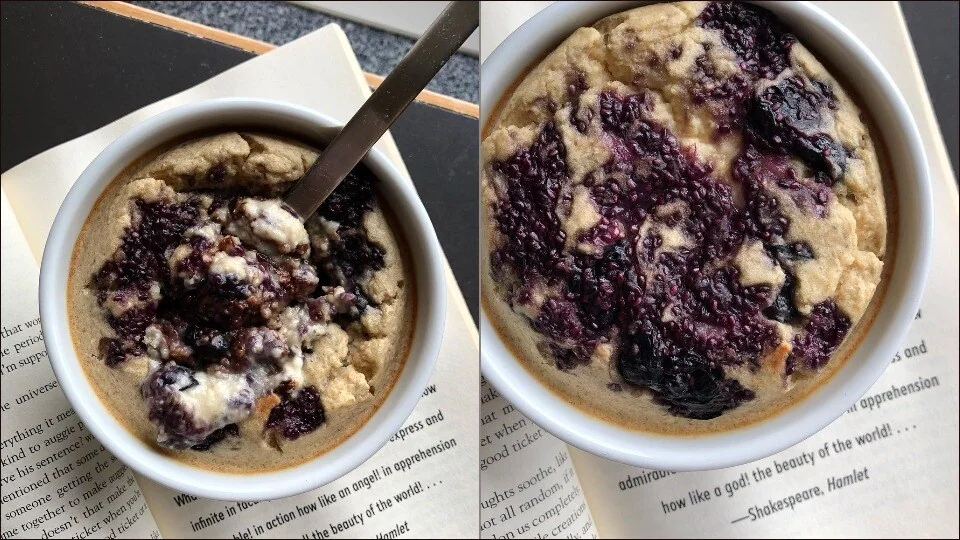 recipe:-got-an-overripe-banana?-use-it-to-make-blueberry-chia-jam-baked-oats