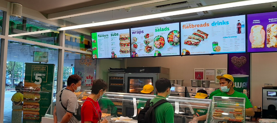 subway singapore menu