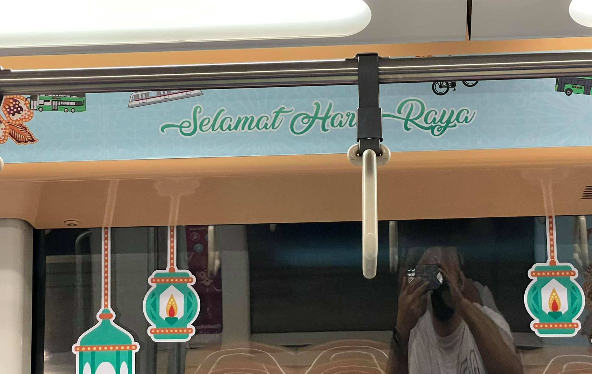 Aidiladha Wishes Mistakenly Displayed as Aidilfitri on SBS Transit Train: Netizen's Humorous Take