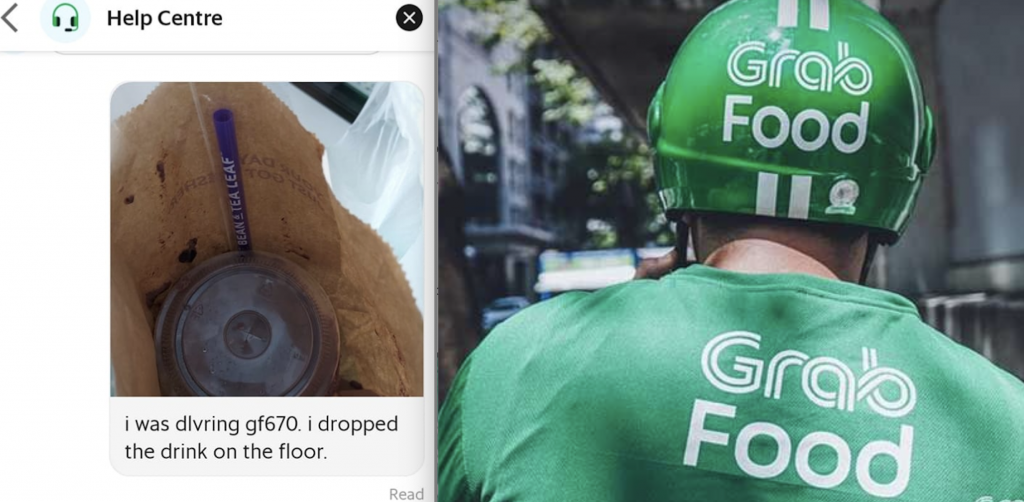 GrabFood rider spills order, but gets treated to surprise coffee ...