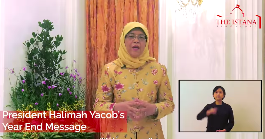 President Halimah encourages S'poreans to 'live our lives with greater optimism in 2022', netizens unconvinced situation improving
