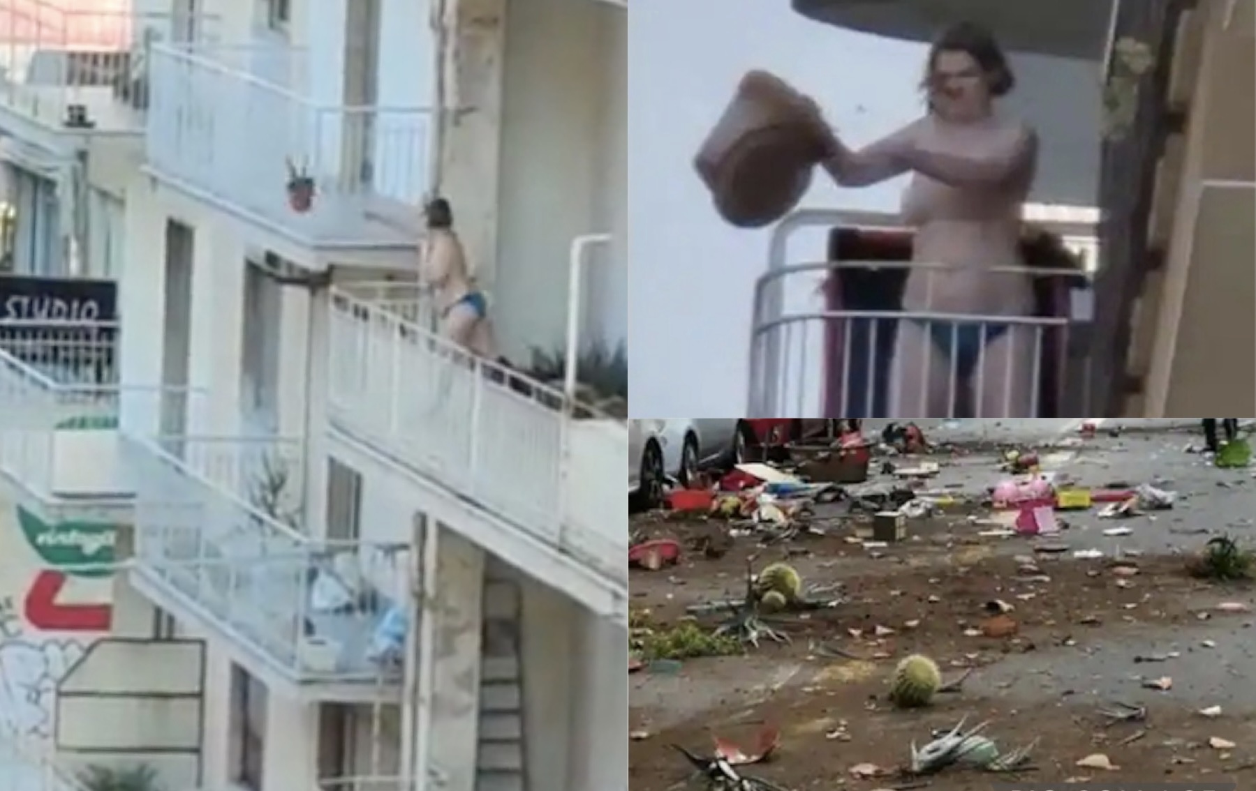 Half naked woman throws killer litters out from 3rd floor flat, including  baby cot & potted plants » Singapore News