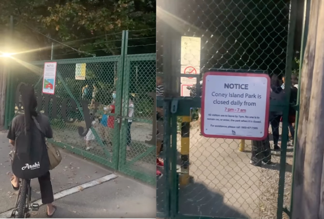 Coney Island visitors, including 2 kids, get locked inside the park after gate closed at 7pm