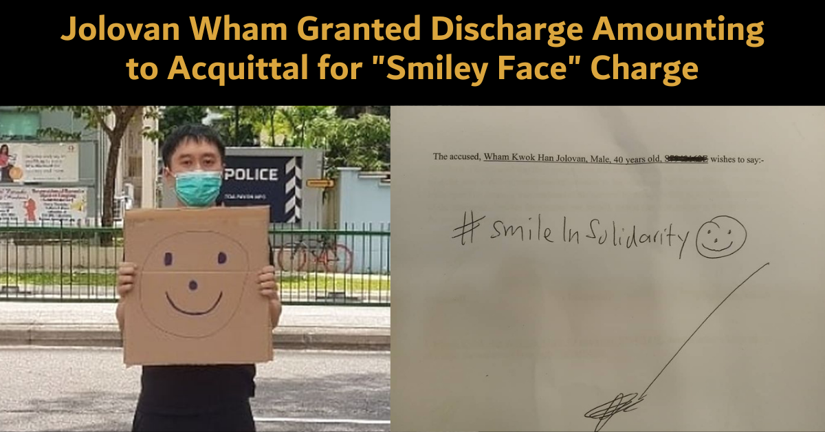 jolovan-wham-gets-discharge-amounting-to-acquittal-for-“smiley”-charge