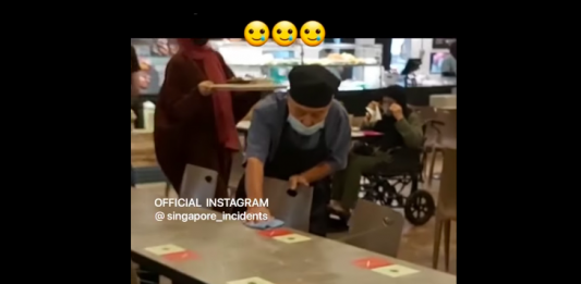 elderly cleaning