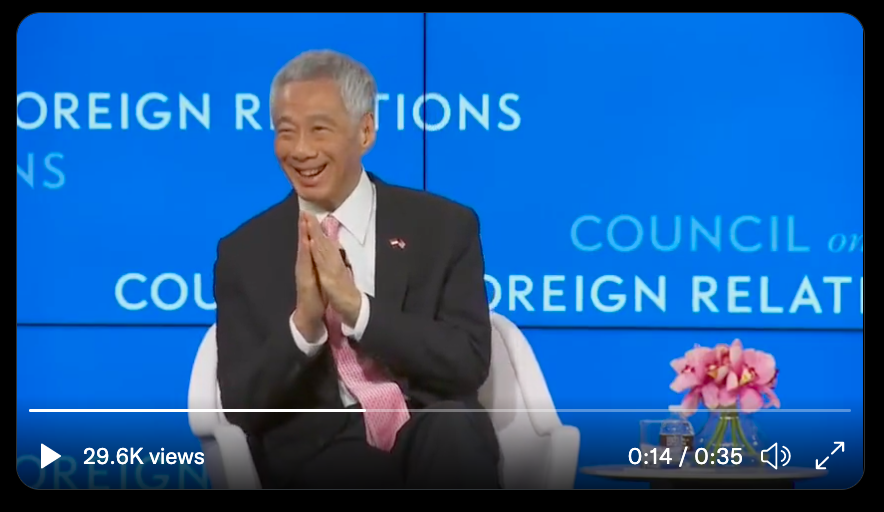 PM Lee Hsien Loong Denies Being a Beijing Whisperer to TIME Reporter During US Visit