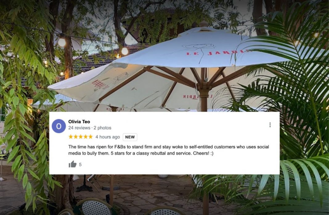 Corkage Fee Controversy at Le Jardin, A Popular Destination Among Restaurants Near Fort Canning