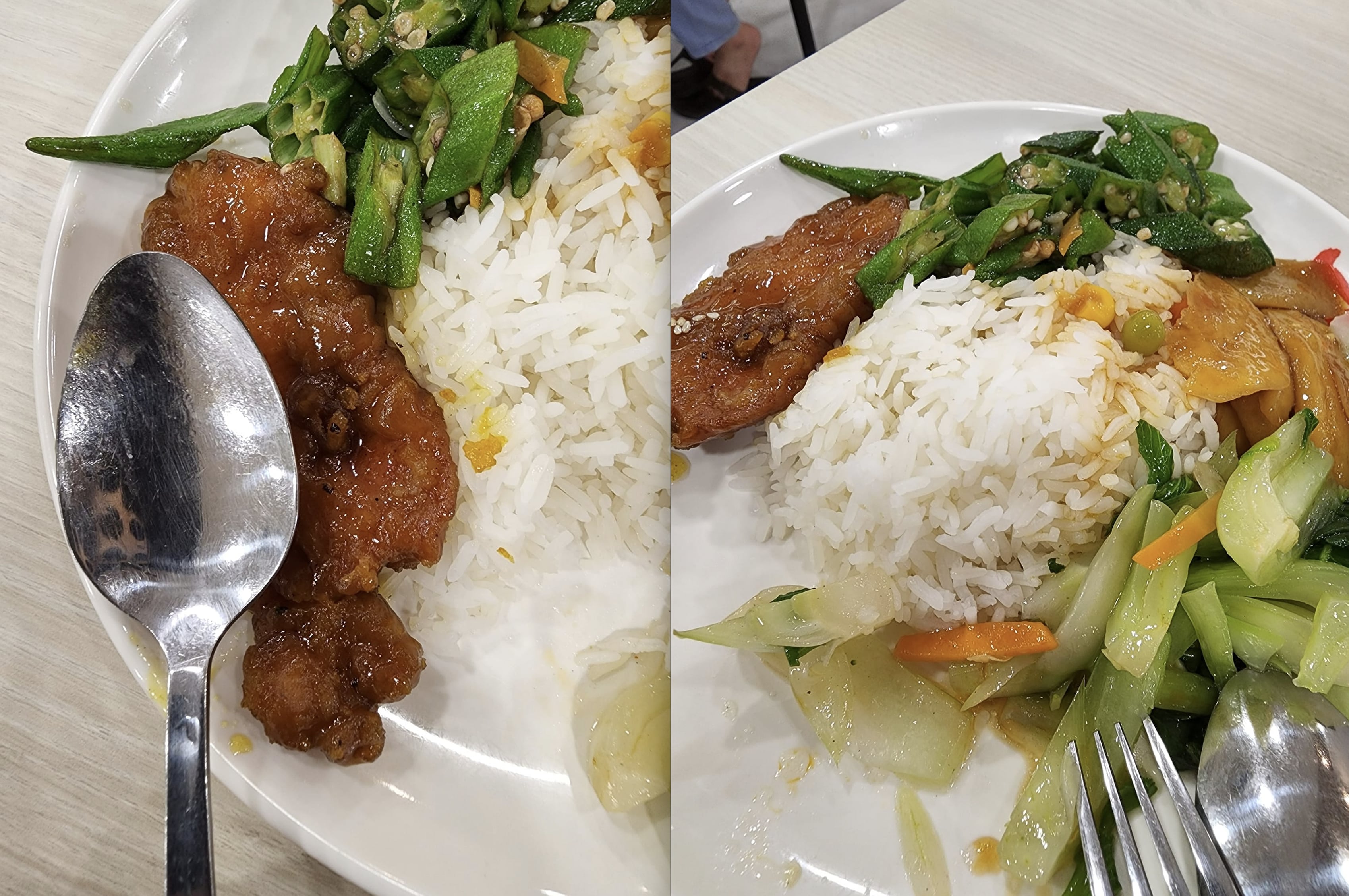 SGH staff shocked at S$6.70 caifan from Outram food court, porkchop size of spoon