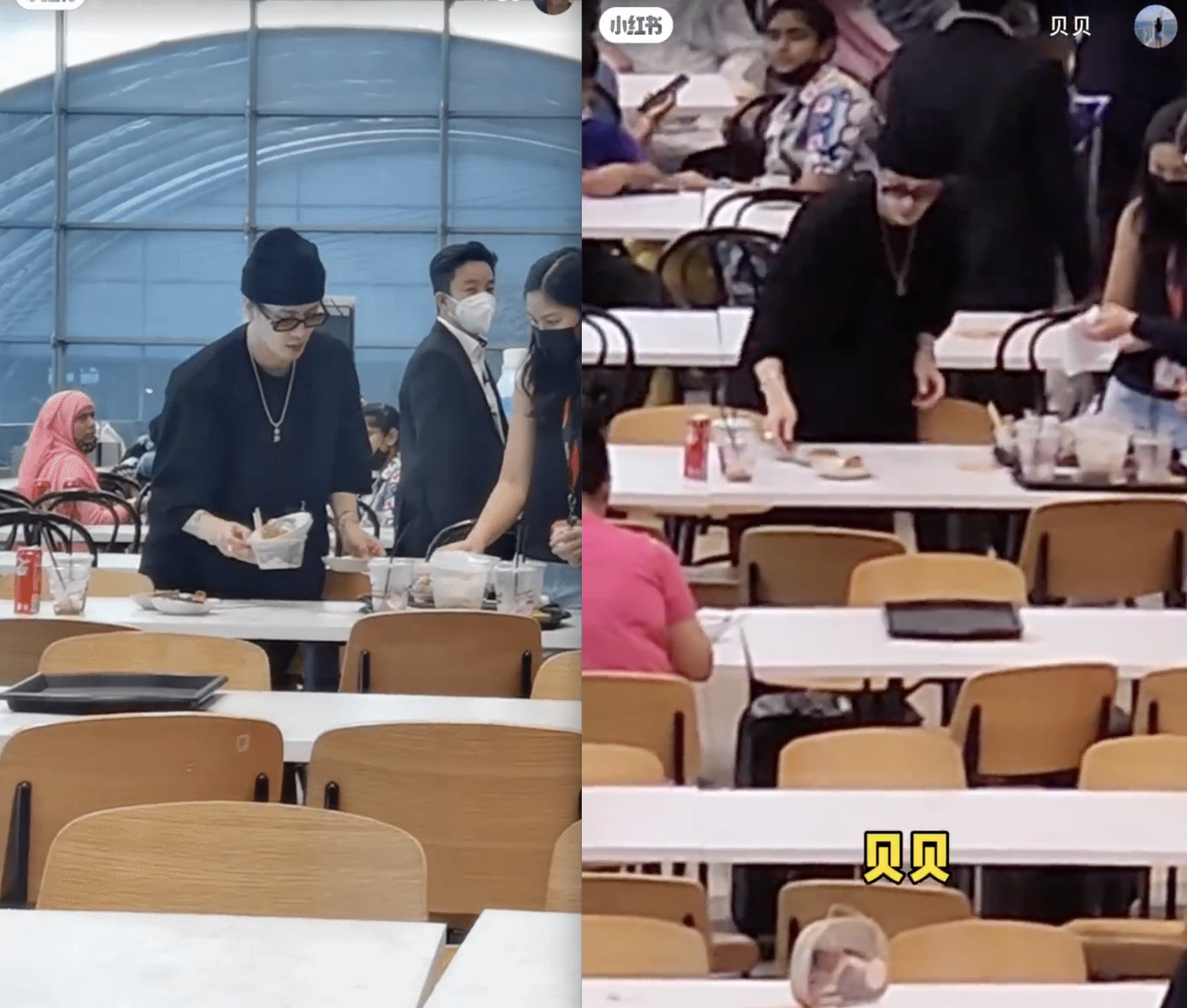 K-Pop superstar Jackson Wang clears his table after eating at Changi Airport food court, fans amazed