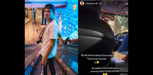 F1 Racer Lando Norris Experiences "Whiplash" from Singapore Taxi Drive; Enjoys Local Delights and Connects with Fans