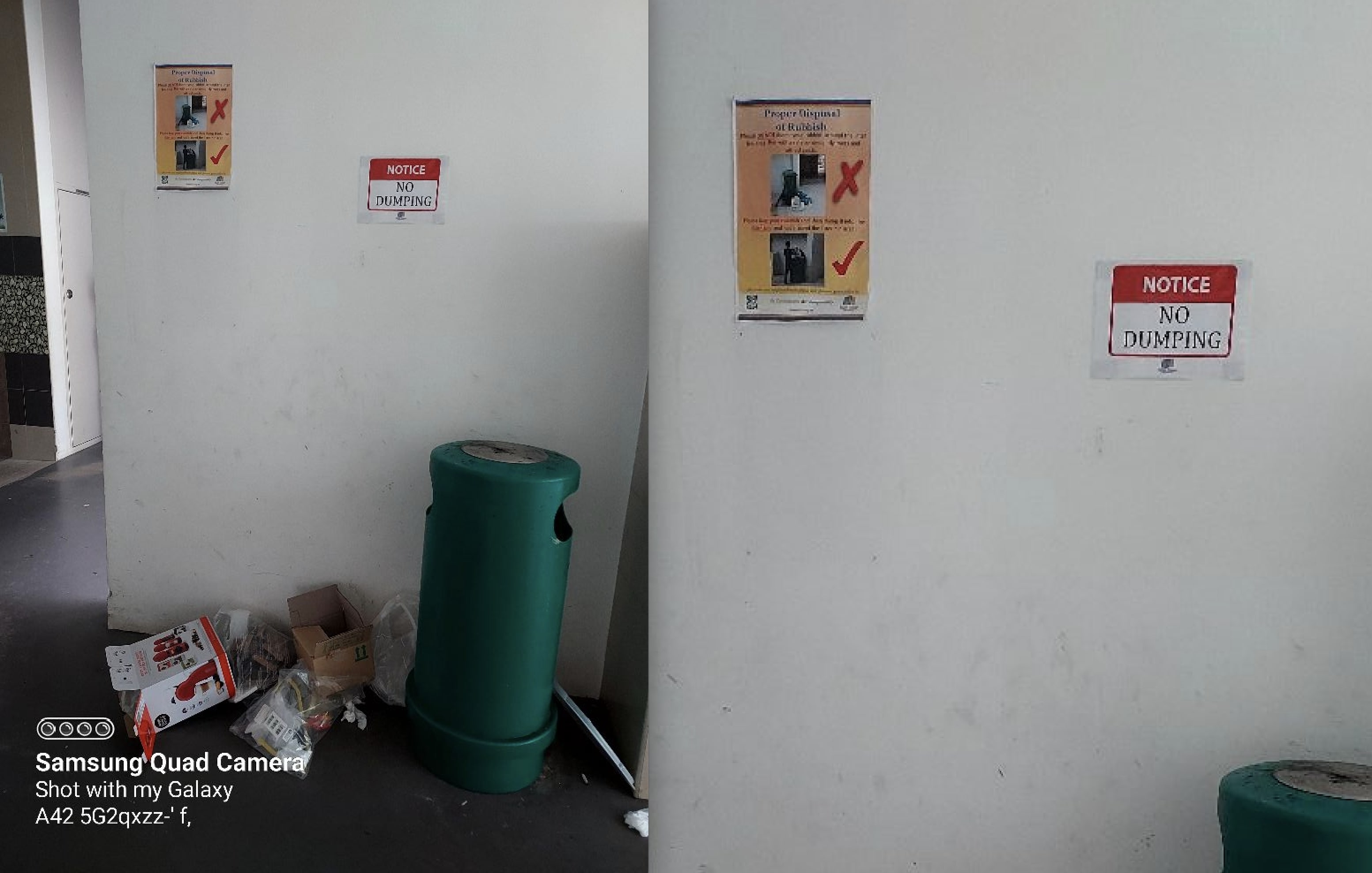 'No dumping notice disregarded daily, pity the cleaners at Havelock Road' — Resident