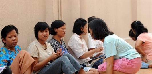 Domestic helpers in Singapore