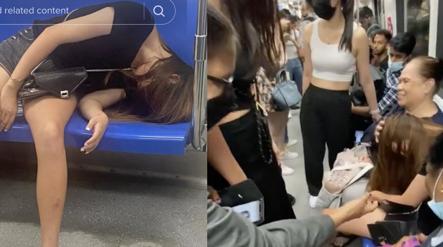 TikTok of strangers helping drunk woman on MRT goes viral » Singapore News