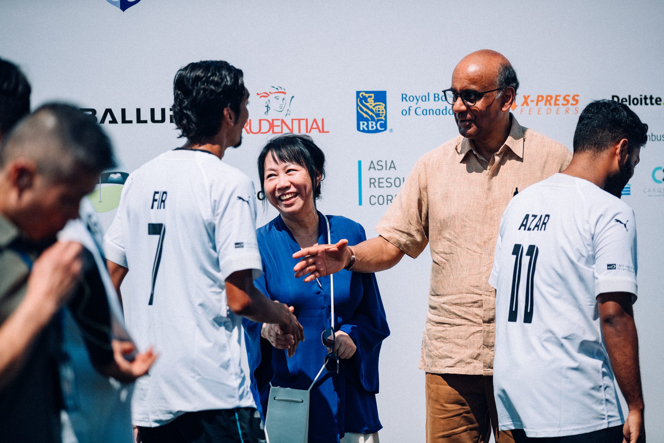 Senior Minister Tharman graces inaugural Tasek Sailors charity football fundraiser