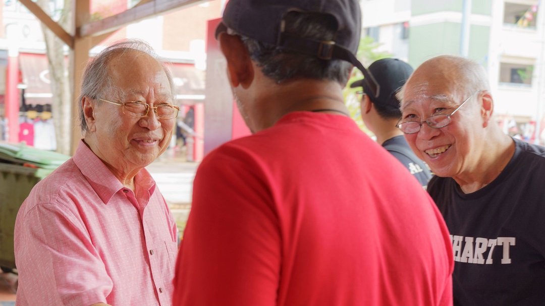 Yishun residents talk to Tan Cheng Bock about Presidential Elections, political developments, costs of living