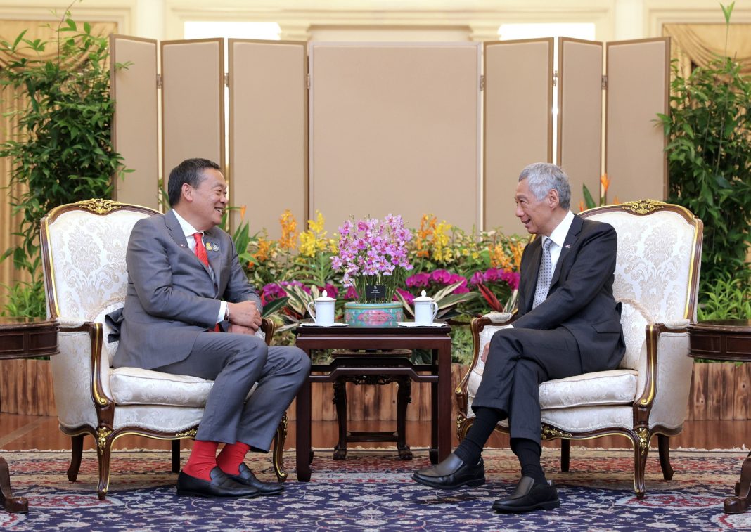 Singapore and Thailand, SG PM Lee Hsien Loong and Thai PM Srettha Thavisin