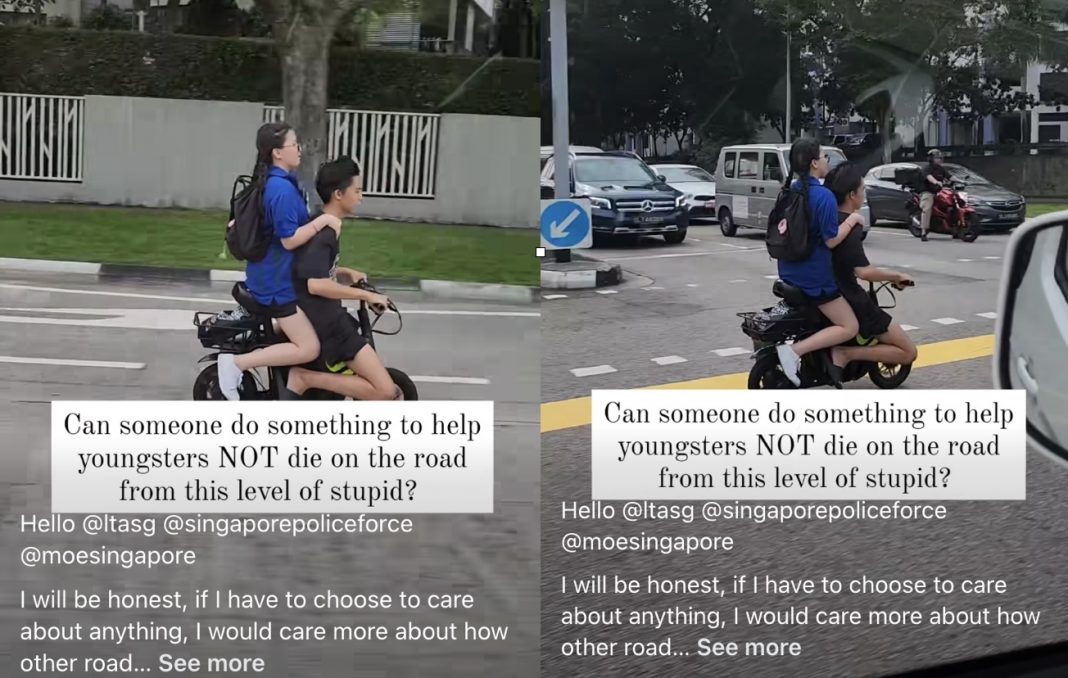 Youths on e-bike riding recklessly without helmets - In the Hood
