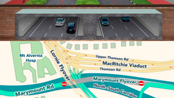 NSC Tunnel, Marymount closed road