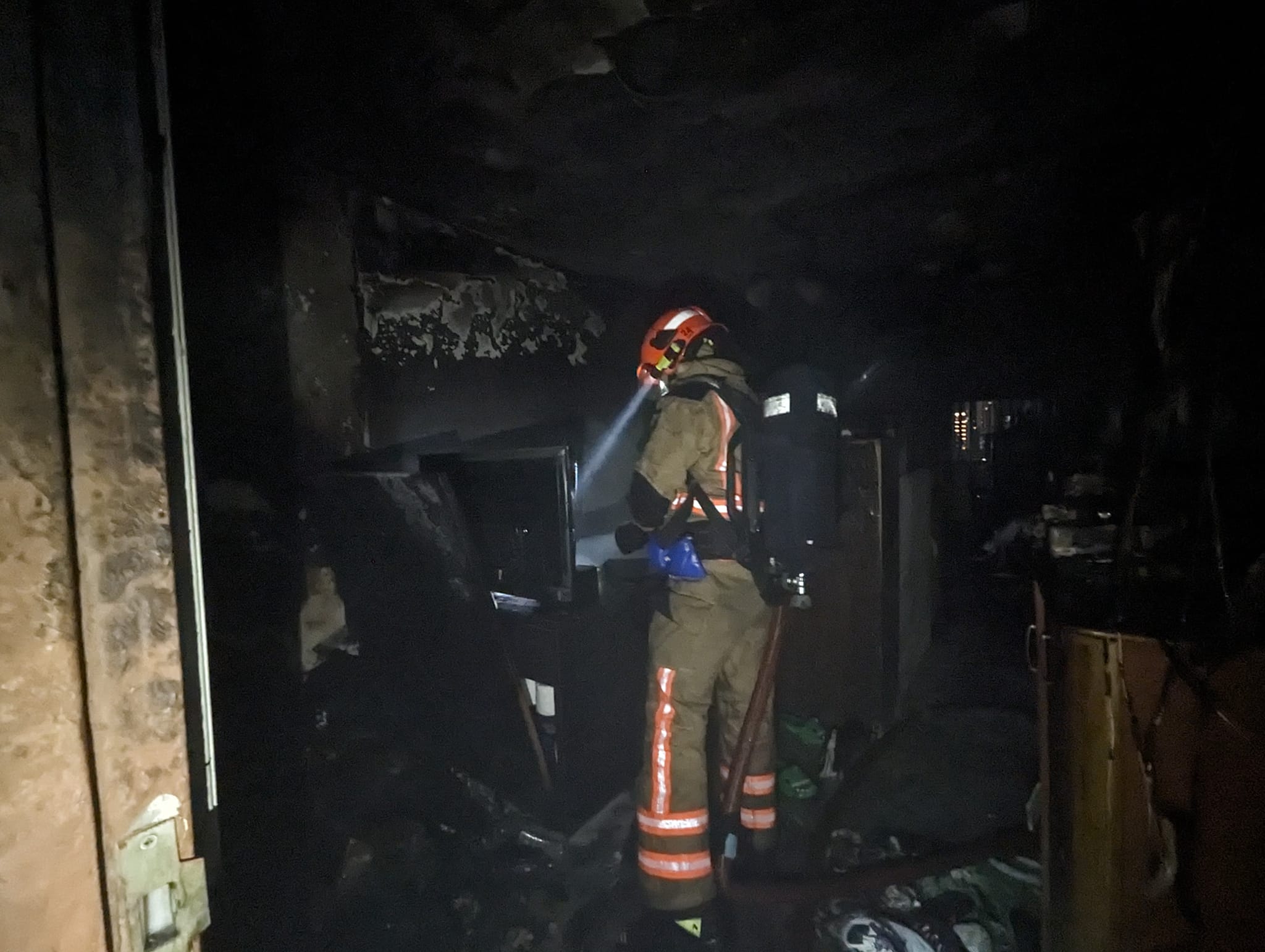 Woman continues residing in burned HDB flat as she cannot afford hotel room