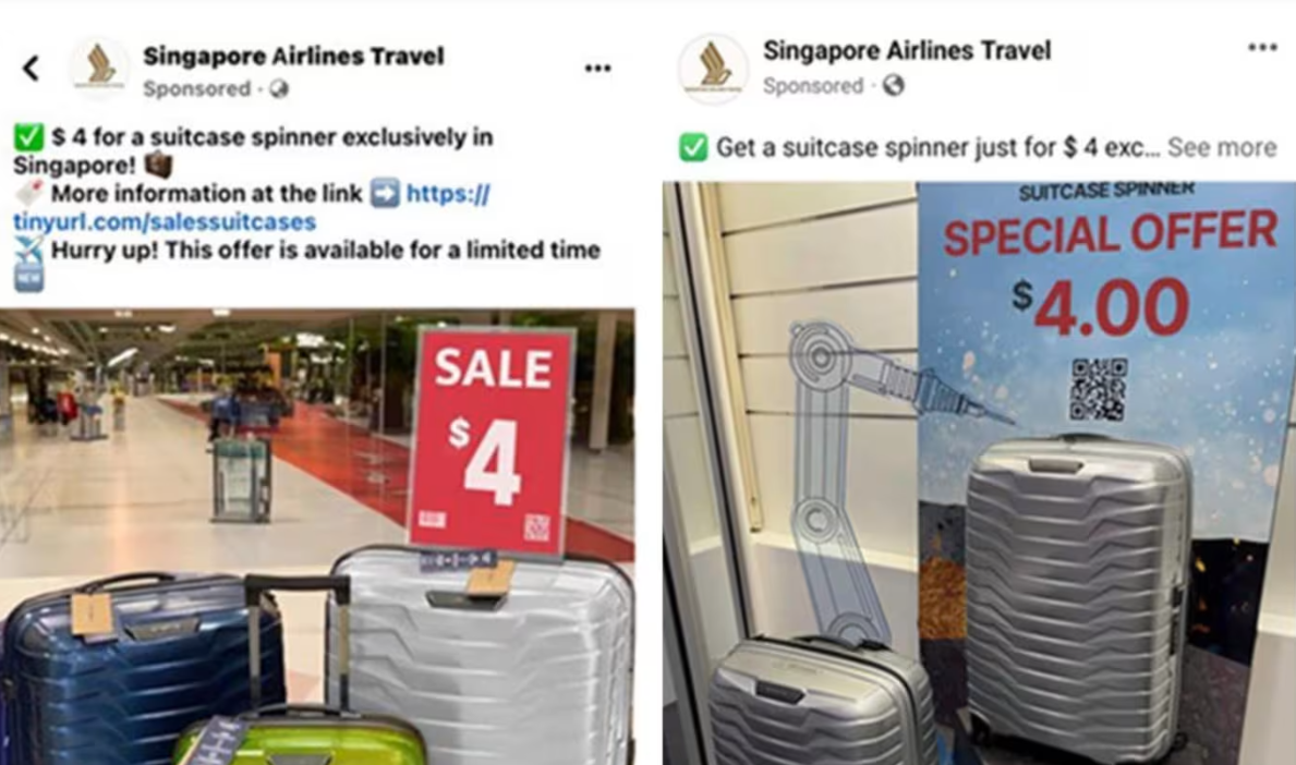 Fraudsters advertise designer luggage at super low prices, scamming Singaporeans eager to catch a deal