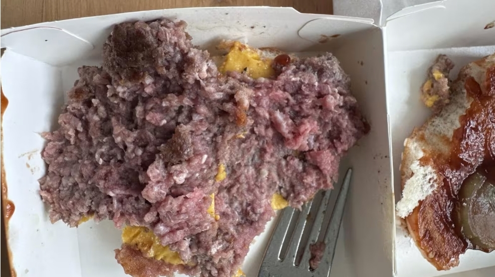 McDonald's apologises for serving undercooked burger patty to customer