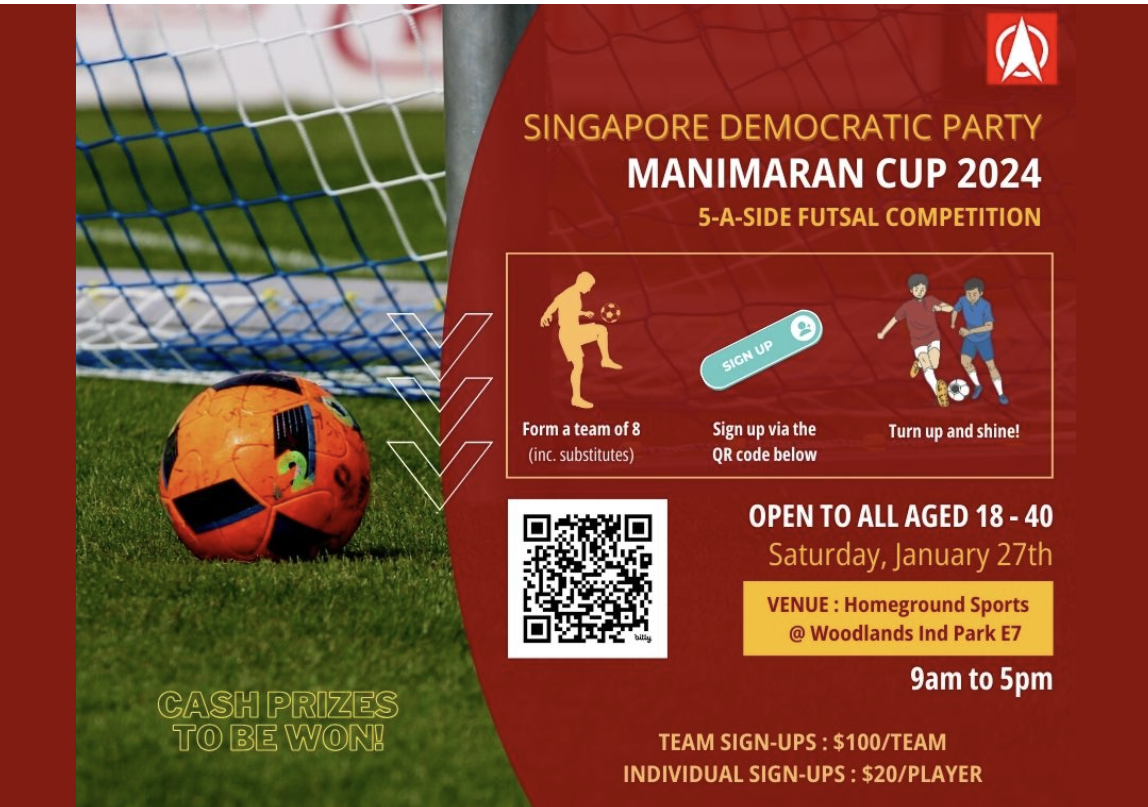 Manimaran Cup: SDP renames futsal tournament to honour late CEC member