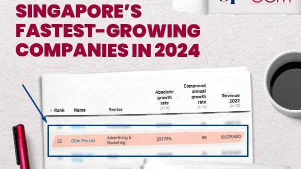 OOm ranks higher in Singapore’s Fastest Growing Companies 2024 List
