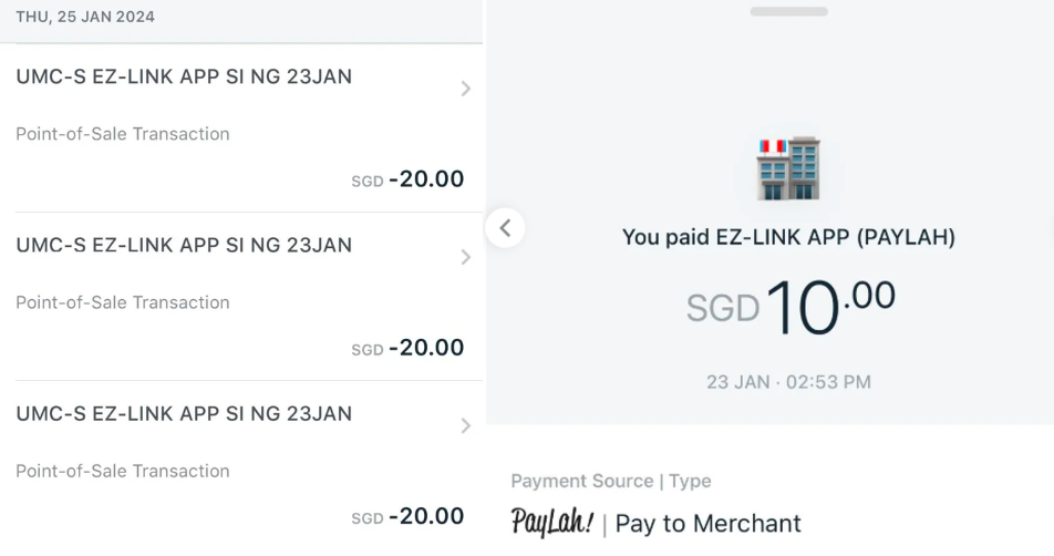Man says SimplyGo app charged him 4 times 'but none of the $ went into my ezlink card'
