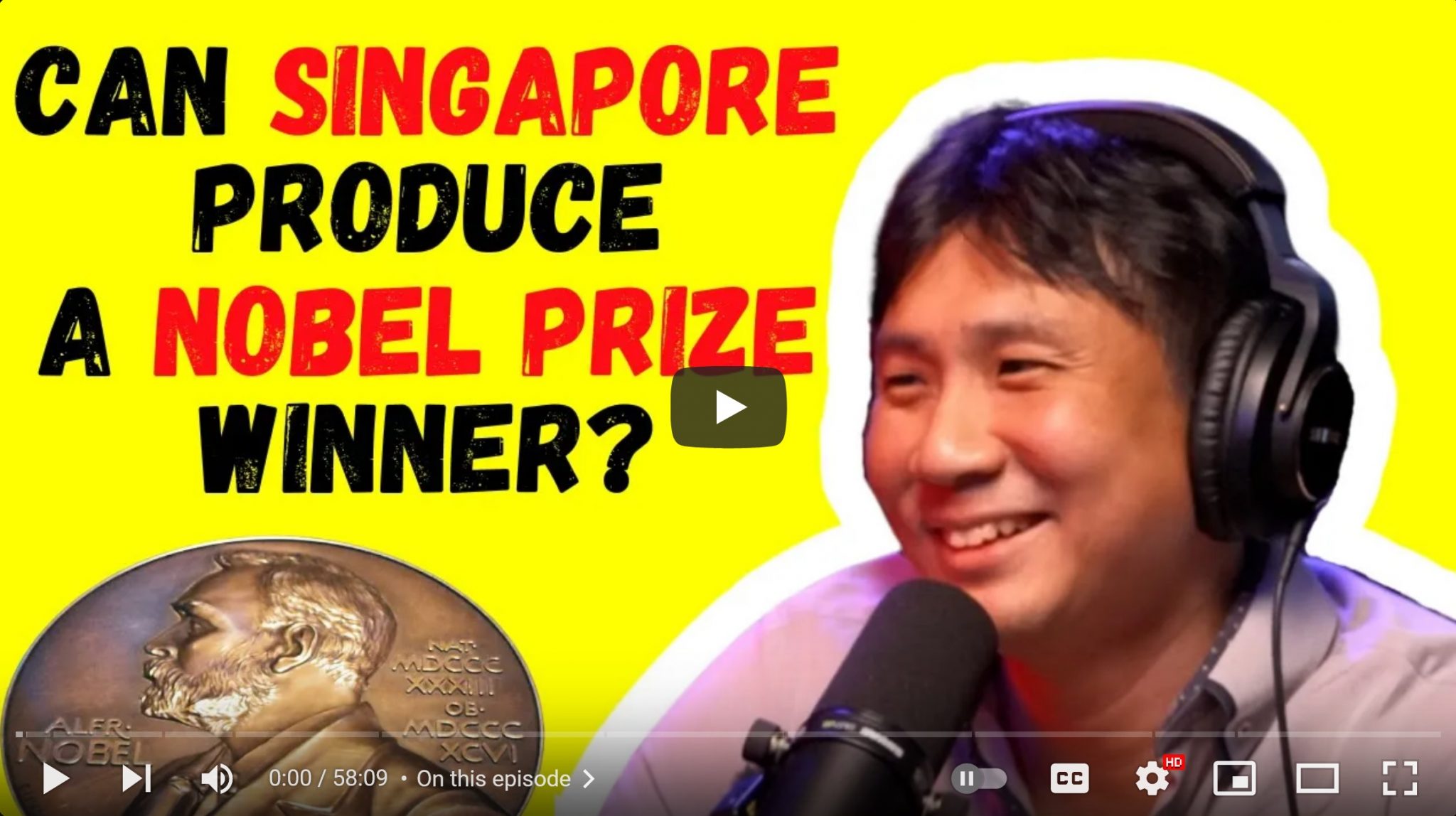 Jamus Lim on why Singapore has never produced Nobel laureate and why ...