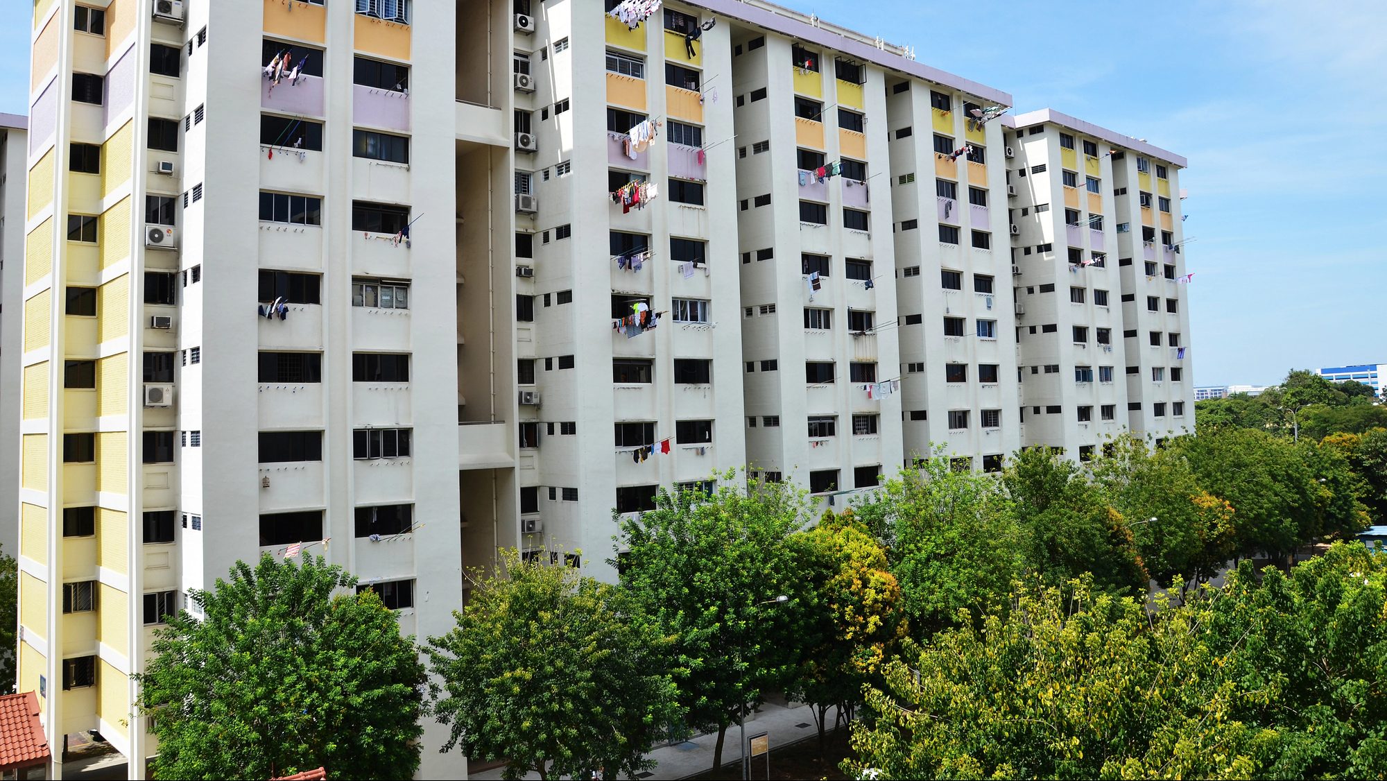Singapore residential building, also known as HDB