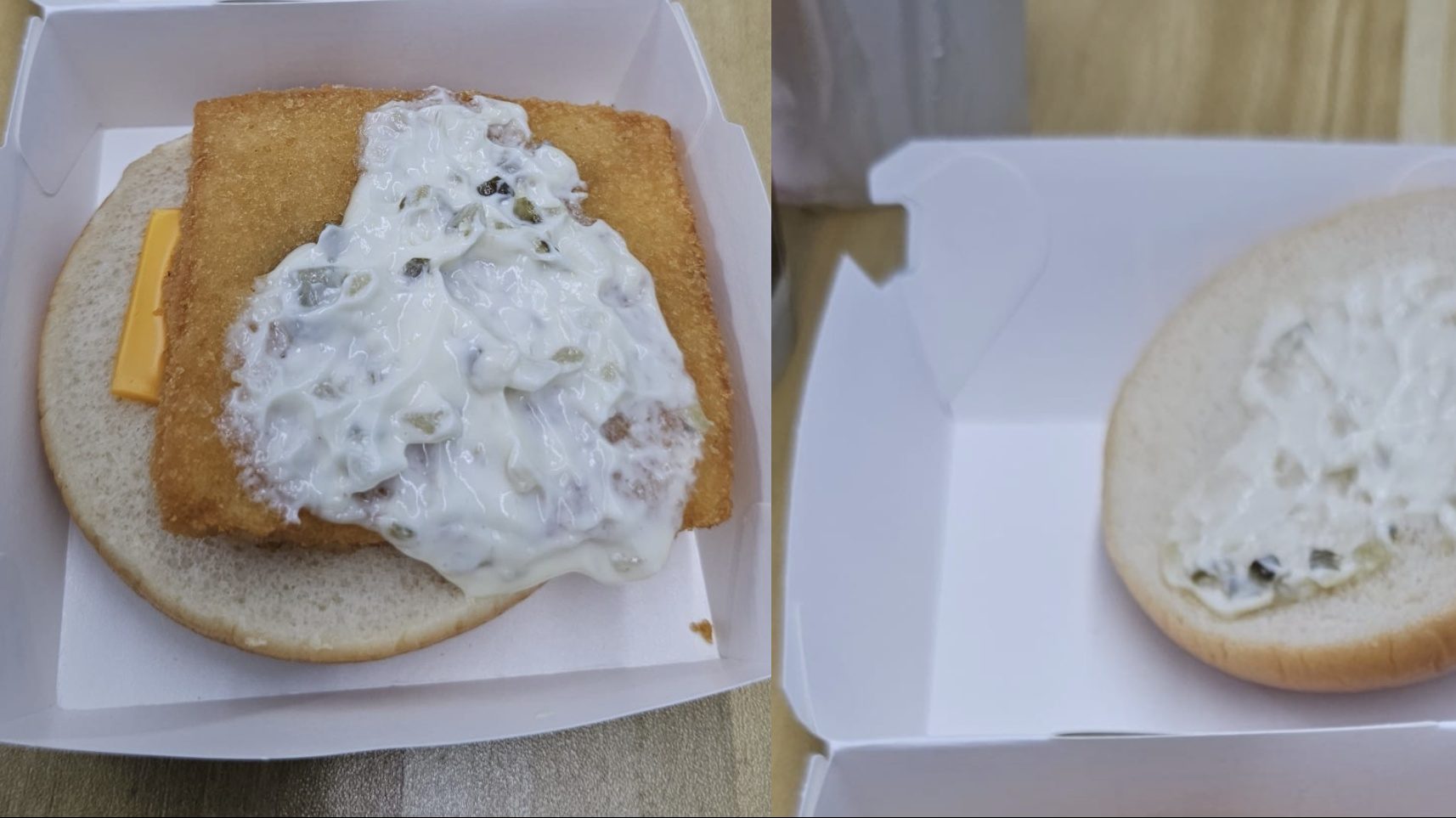 Filet-O-Fish with tiny cheese