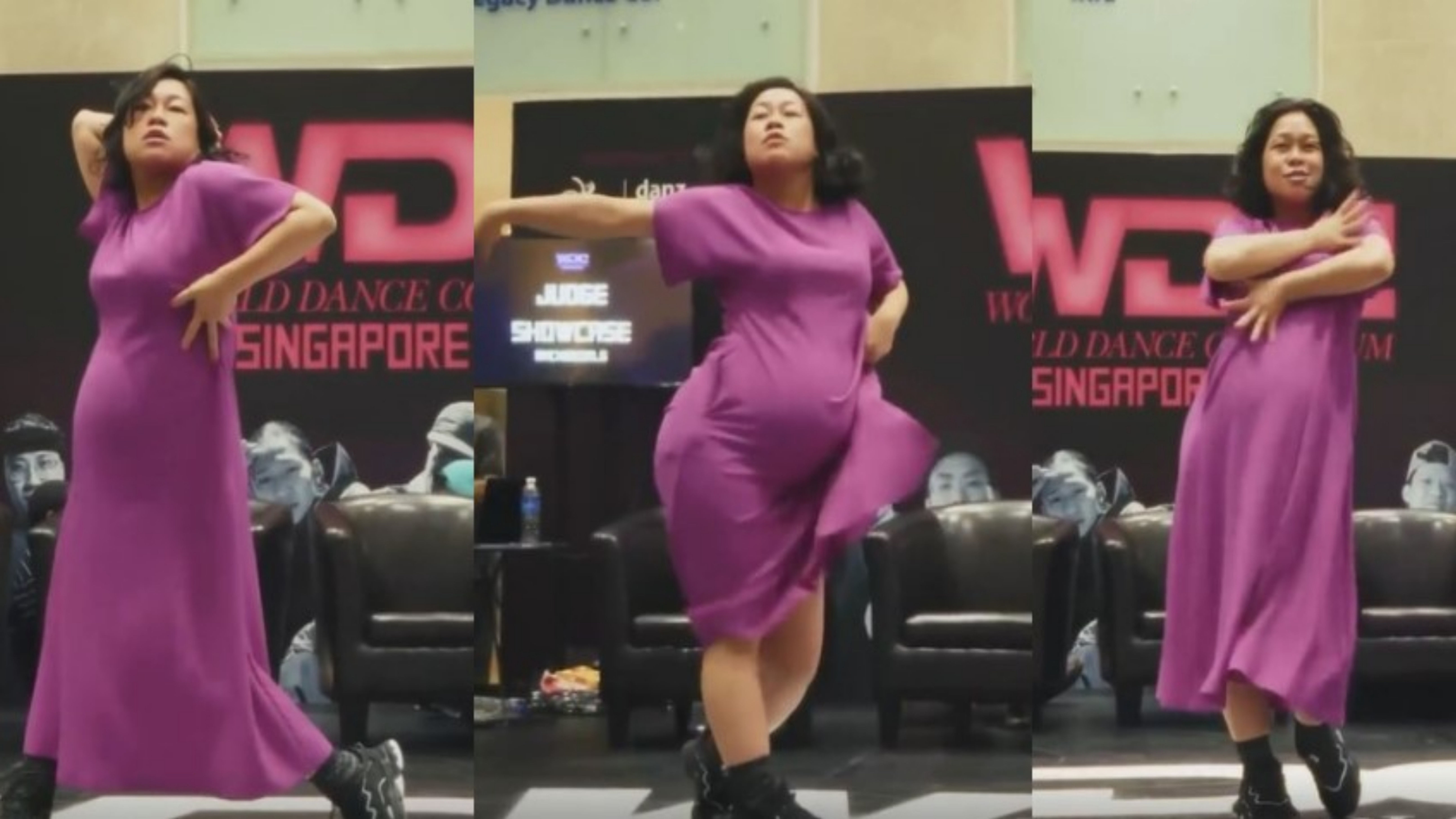 Praise for 9-month pregnant woman who wowed audiences with no-holds barred dance at Marina Square